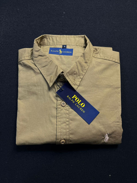 Camisa Social Polo Ralph Lauren| Drop Sarja High Perfomance - Desert Cream