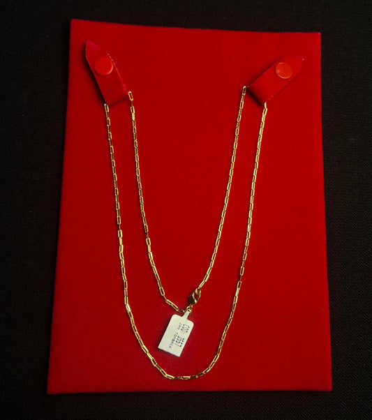 Cadeado | Corrente Banhada a Ouro 18K - 60cm