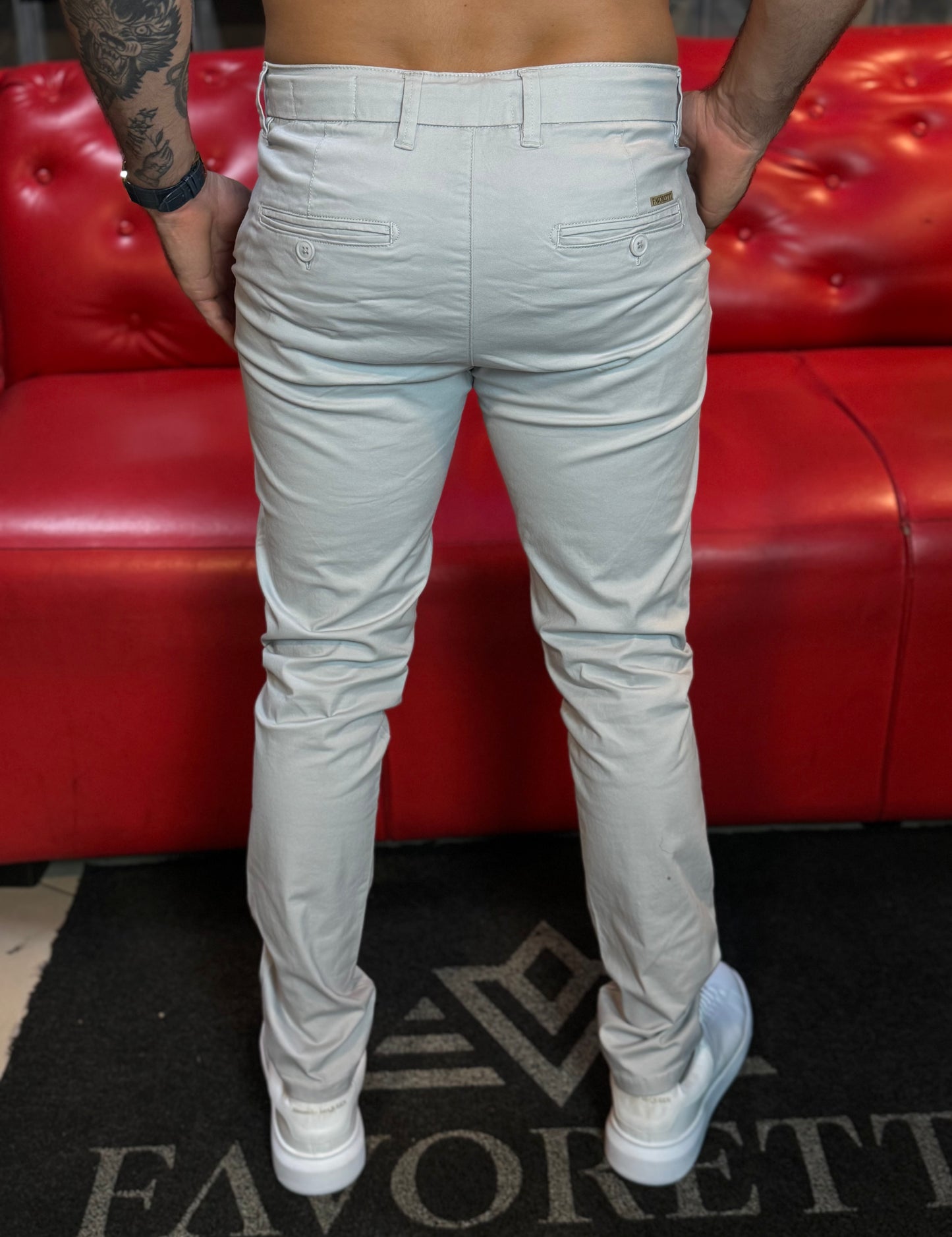 Calça Favoretti Alfaiataria cinza