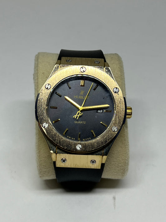 RELÓGIO HUBLOT PRETO CAIXA PRETA