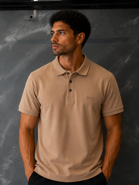 Camisa Polo Boss Terra claro