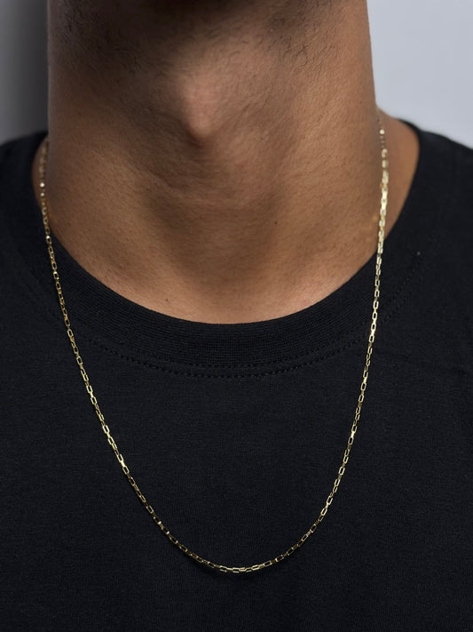 Tijolinho | corrente banhada a ouro 18K | 60cm