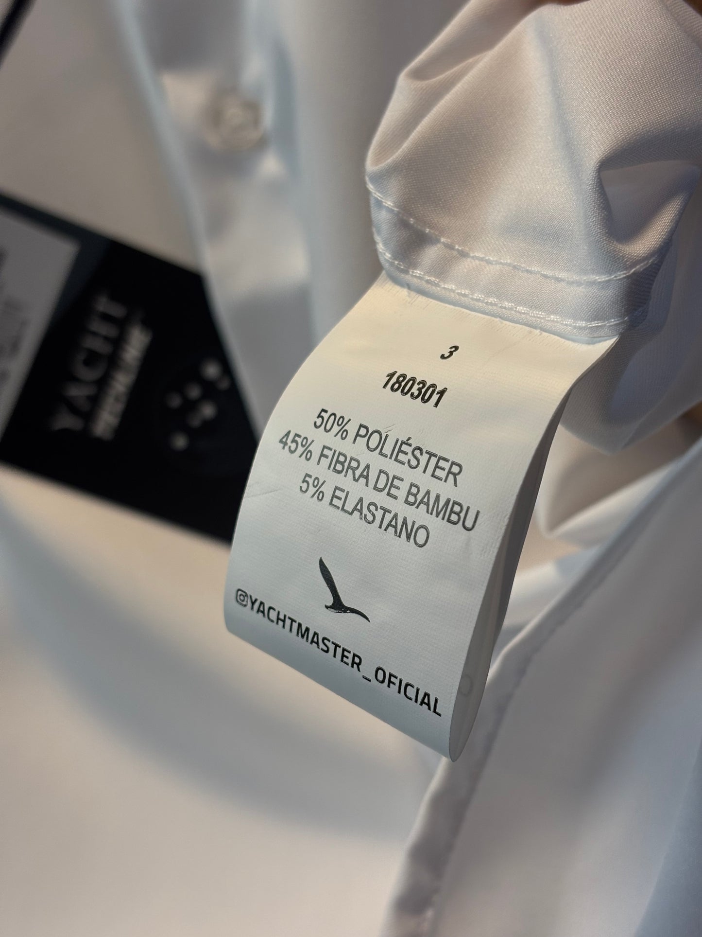 Camisa Social Yacht - Slim Fit  - Fibra de Bambu - Branco