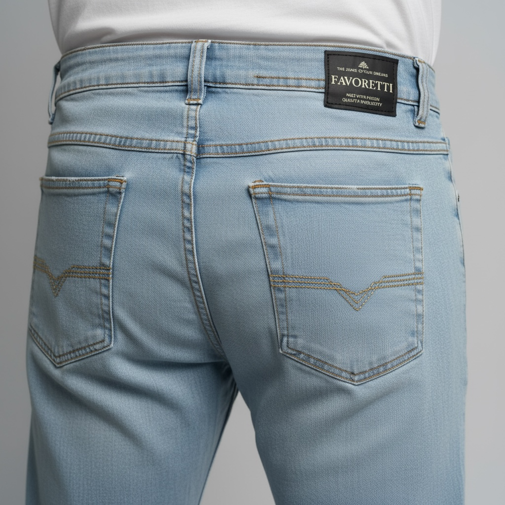 Calça Favoretti | Skinny New Fit - Ice Blue Vintage Favø