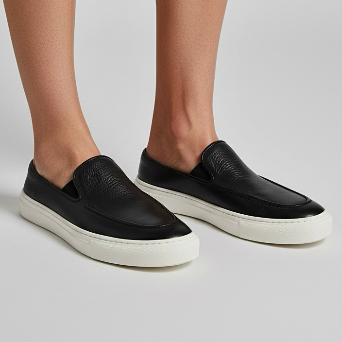 Mule Sérgio K | Casual Premium Leather – Black Onyx