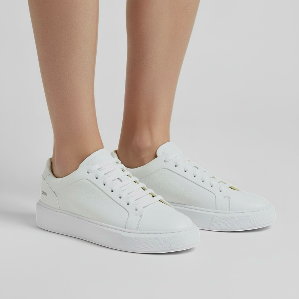 Tênis Boss | Casual Premium Leather - White Snow